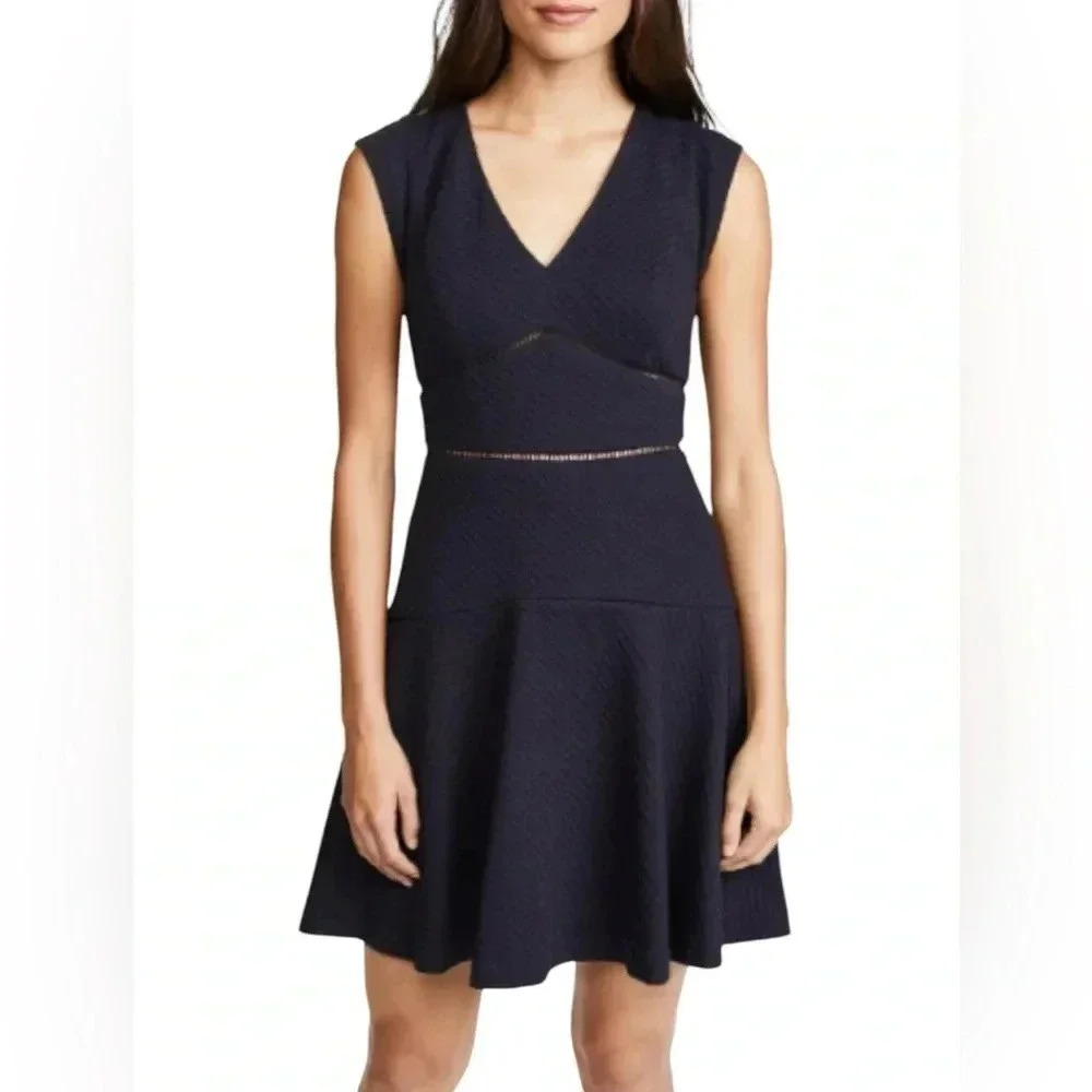 Rebecca Taylor Navy Taylor Dress Estimated Size 12